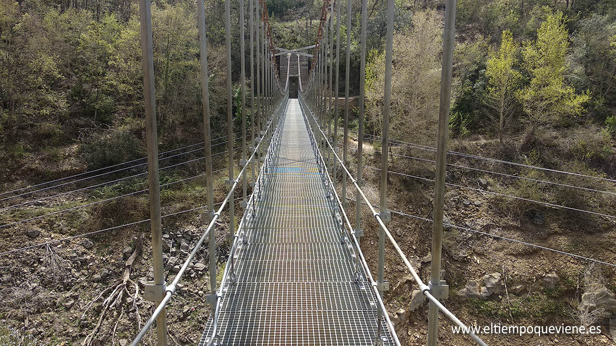 Segundo puente colgante camino de La Masieta